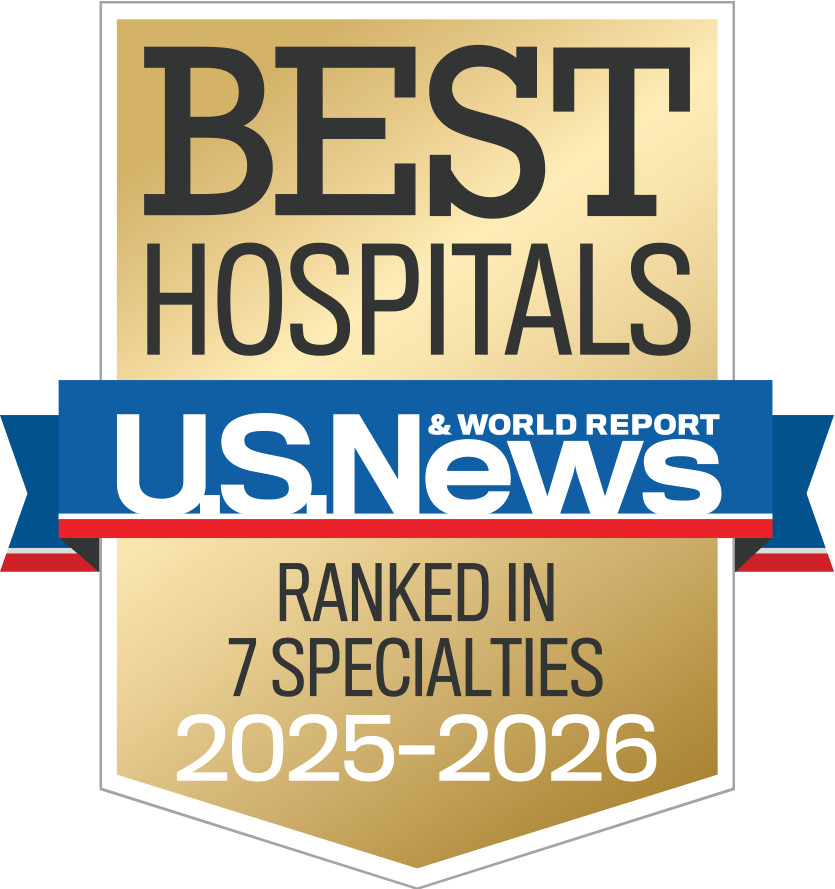 2025-26 US News and World Report Best Hospitals Survey Brand Badge
